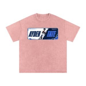 Ayden Tate Snow Washed Oversized TEE - Image 5