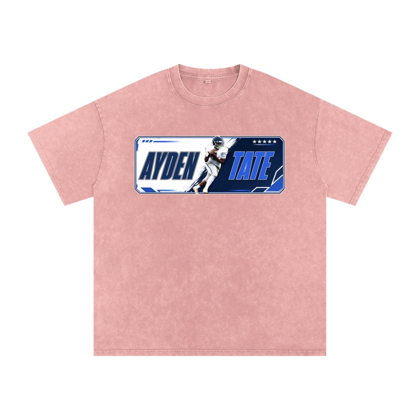 Ayden Tate Snow Washed Oversized TEE - Image 5