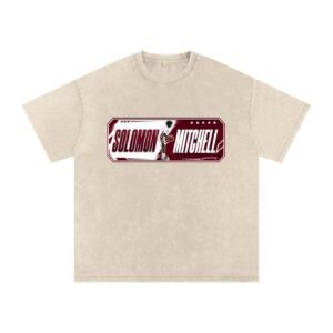 Solomon Mitchell Snow Washed Oversized TEE - Image 2
