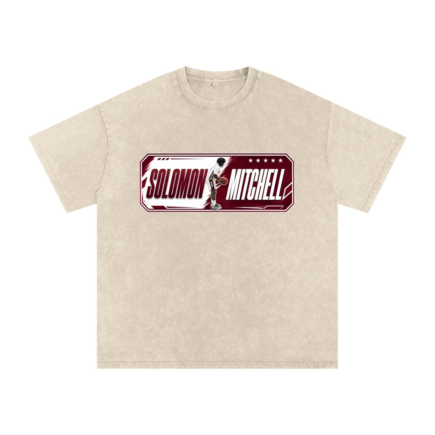 Solomon Mitchell Snow Washed Oversized TEE - Image 2