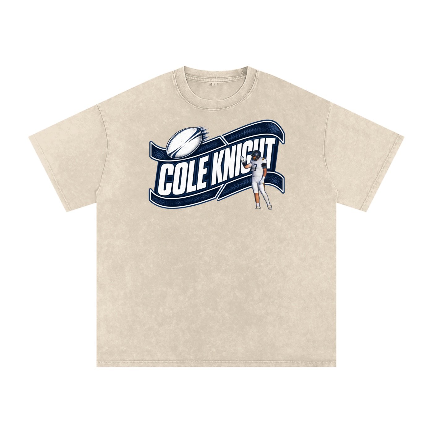 Cole Knight Snow Washed Oversized TEE - Image 2