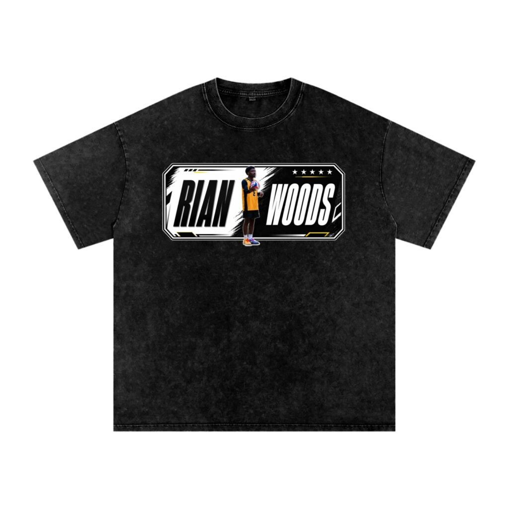 Rian Woods Snow Washed Oversized TEE