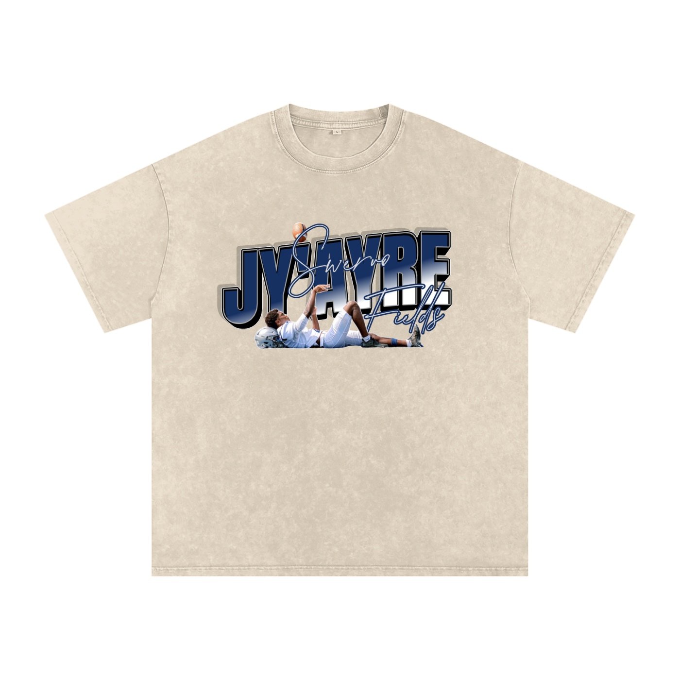 Jy'ayre Fields Snow Washed Oversized TEE - Image 2