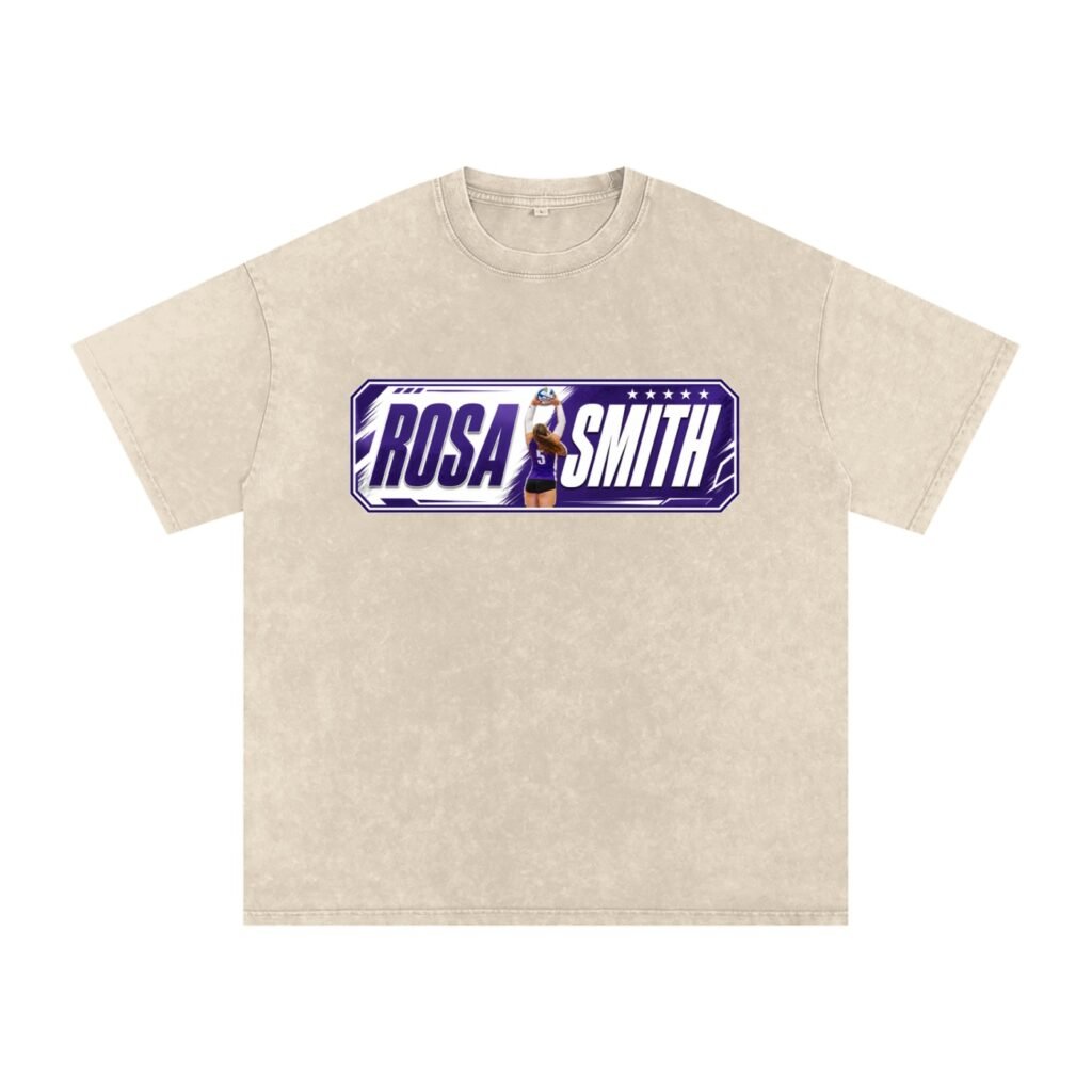 Rosa Smith Snow Washed Oversized TEE