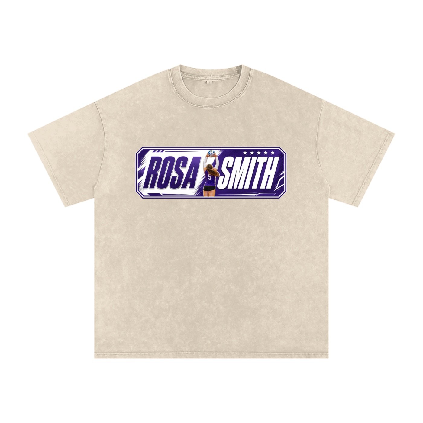 Rosa Smith Snow Washed Oversized TEE - Image 2