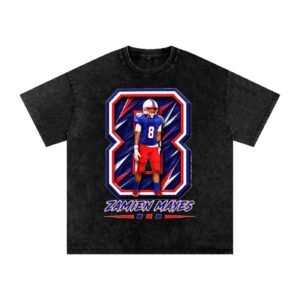 Zamien Lee Mayes Snow Washed Oversized TEE - Image 1