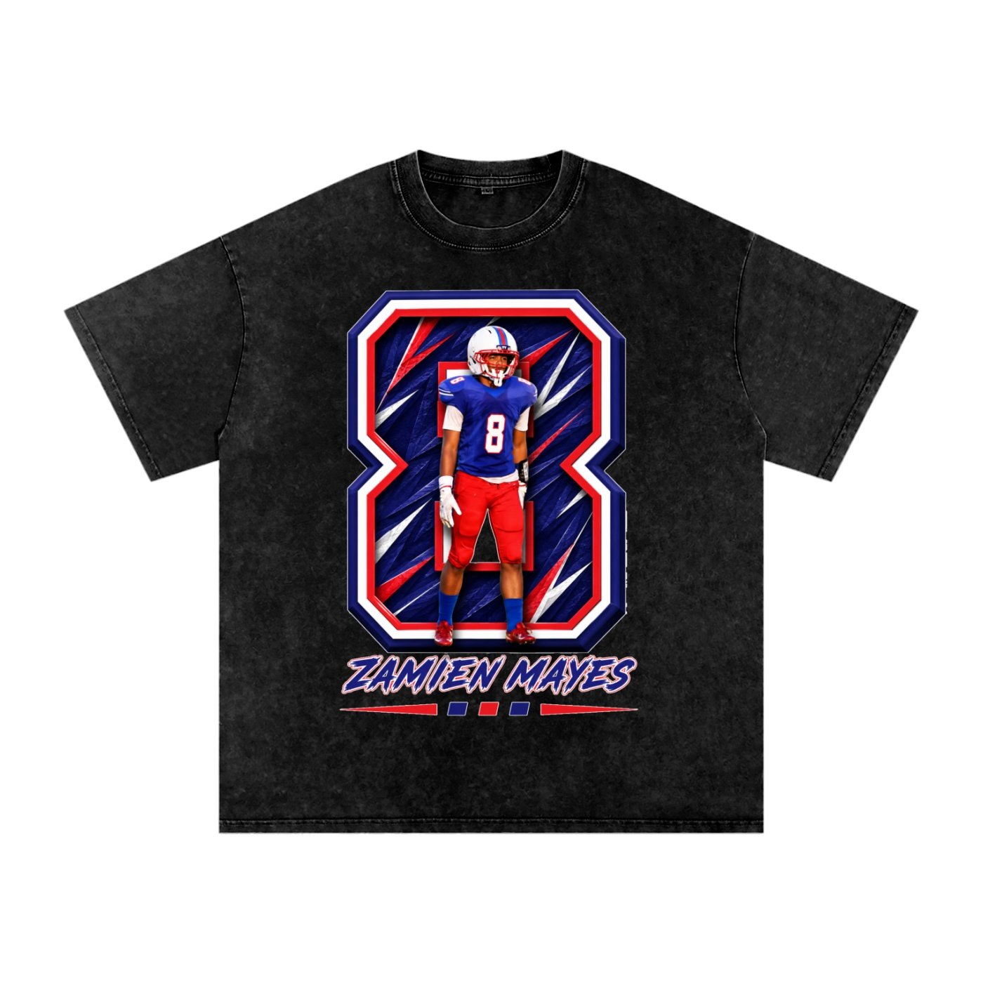 Zamien Lee Mayes Snow Washed Oversized TEE - Image 1