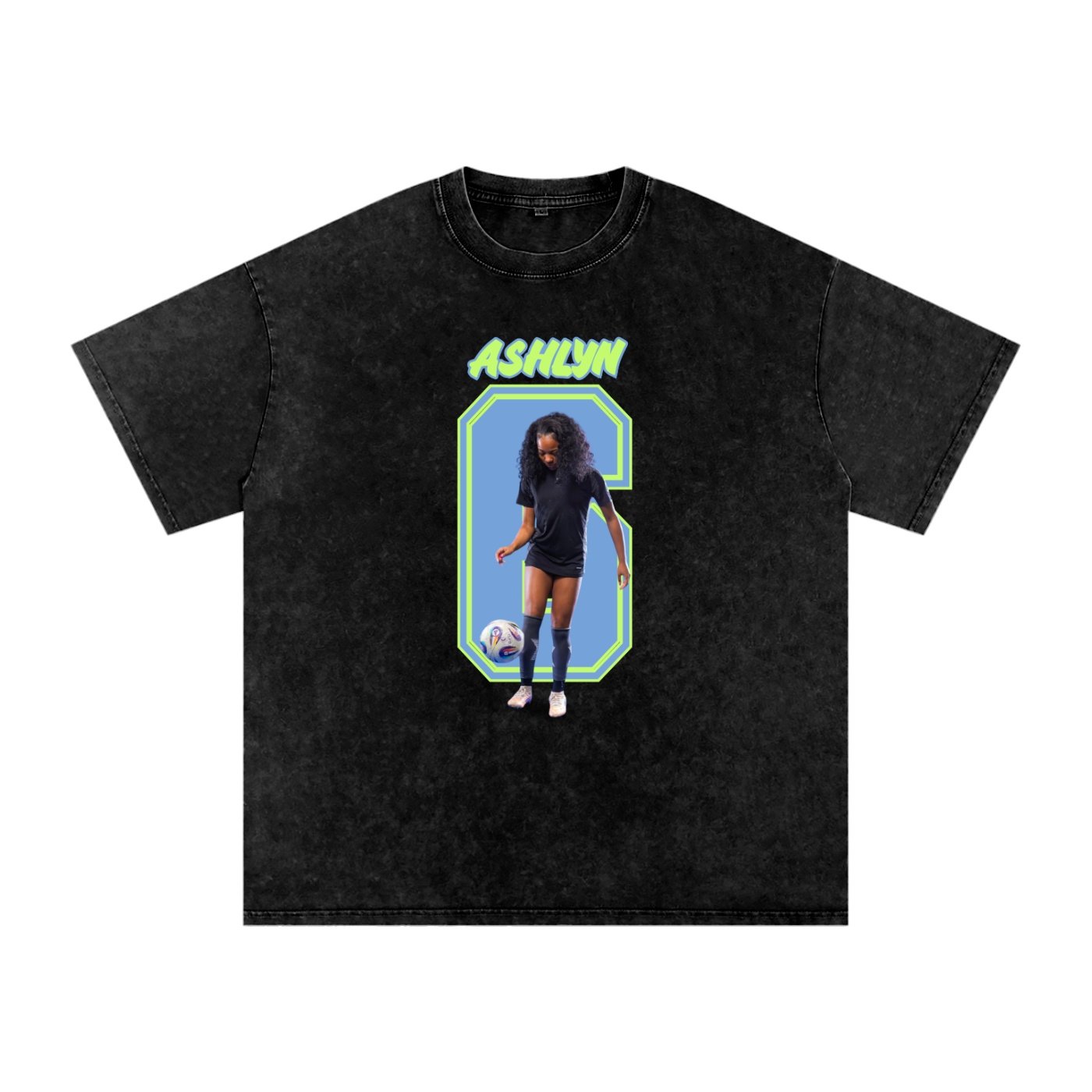 Ashlyn Bazile Snow Washed Oversized TEE - Image 1