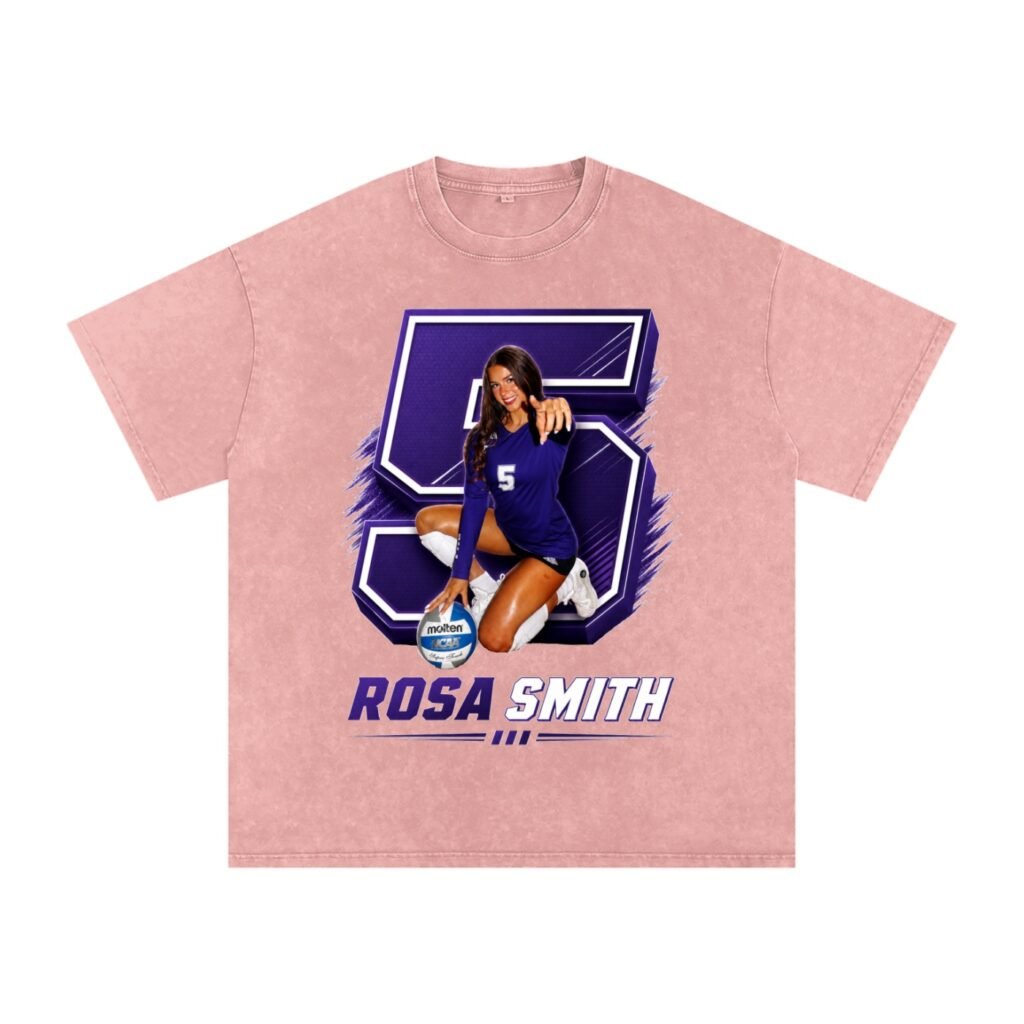 Rosa Smith Snow Washed Oversized TEE