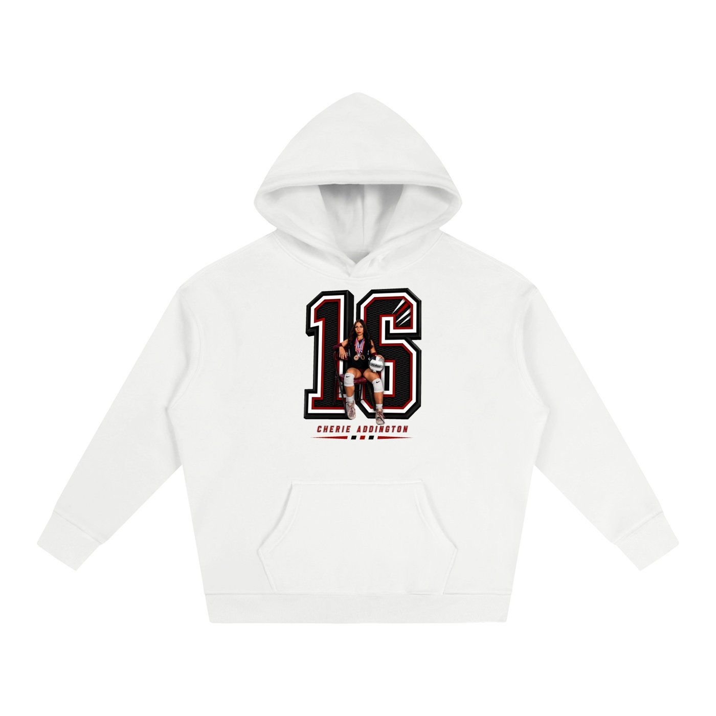 Cherie Addington Oversize Fleeced Hoodie - Image 2