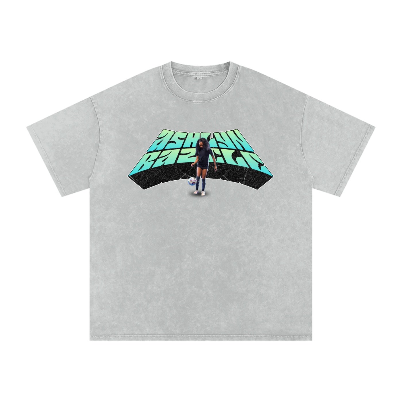 Ashlyn Bazile Snow Washed Oversized TEE - Image 3
