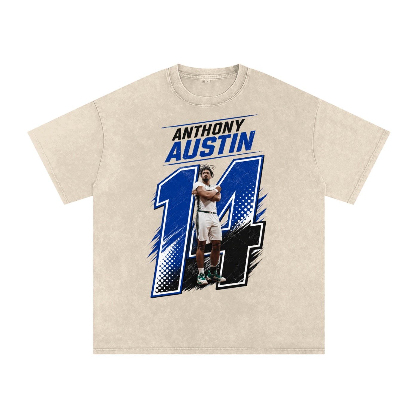 Anthony Austin Snow Washed Oversized TEE - Image 2