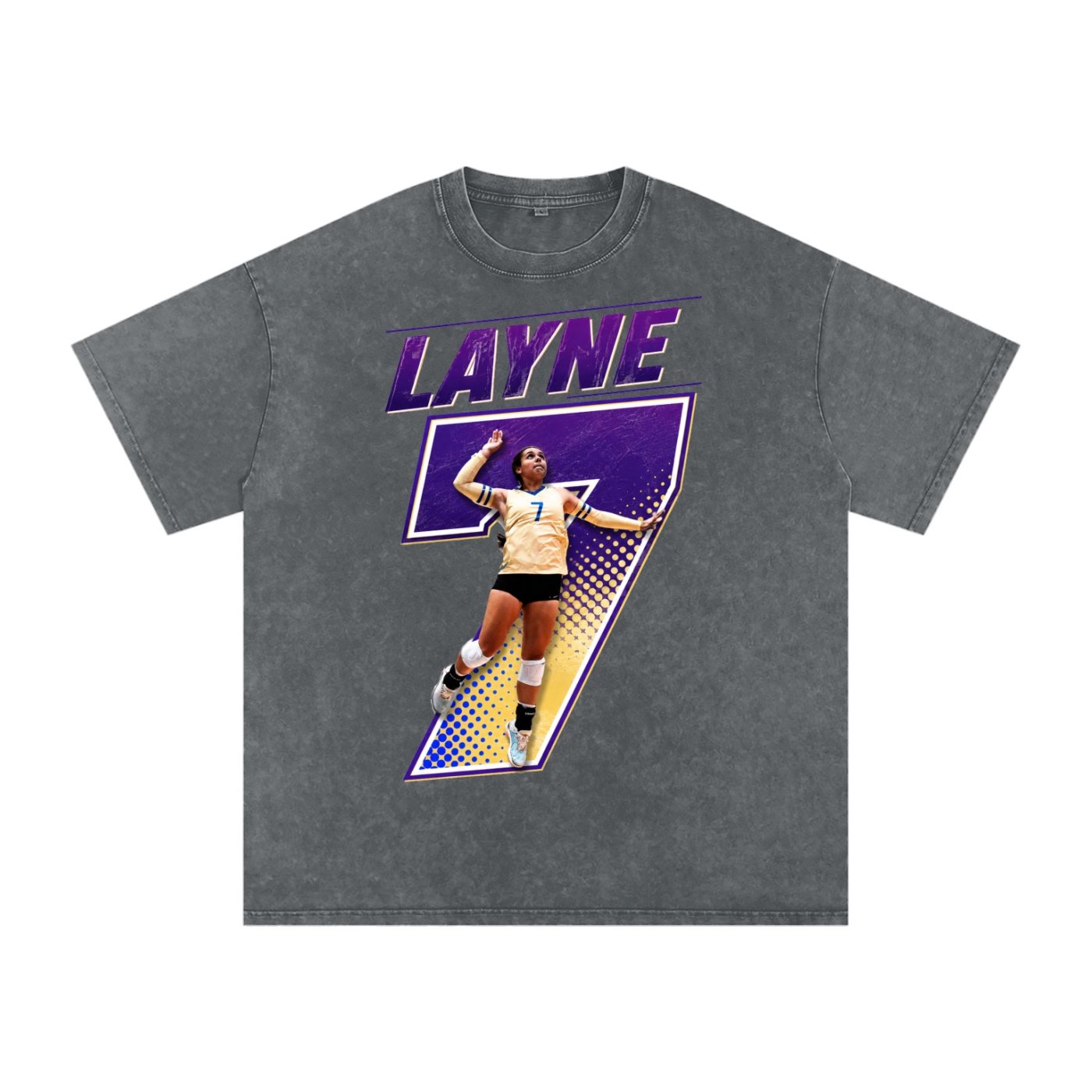 Layne Eutsler Snow Washed Oversized TEE - Image 4