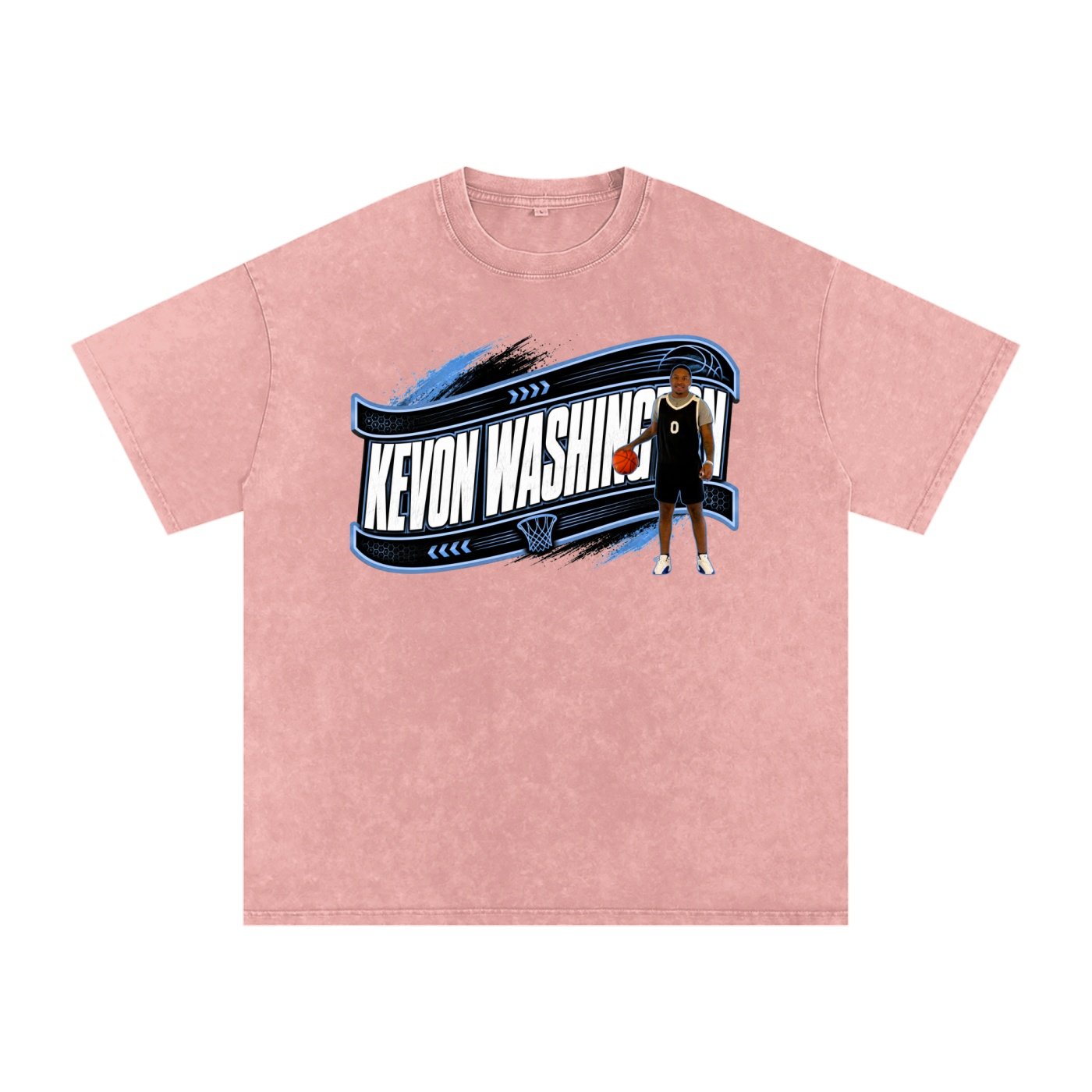 Kevon Washington Snow Washed Oversized TEE - Image 5