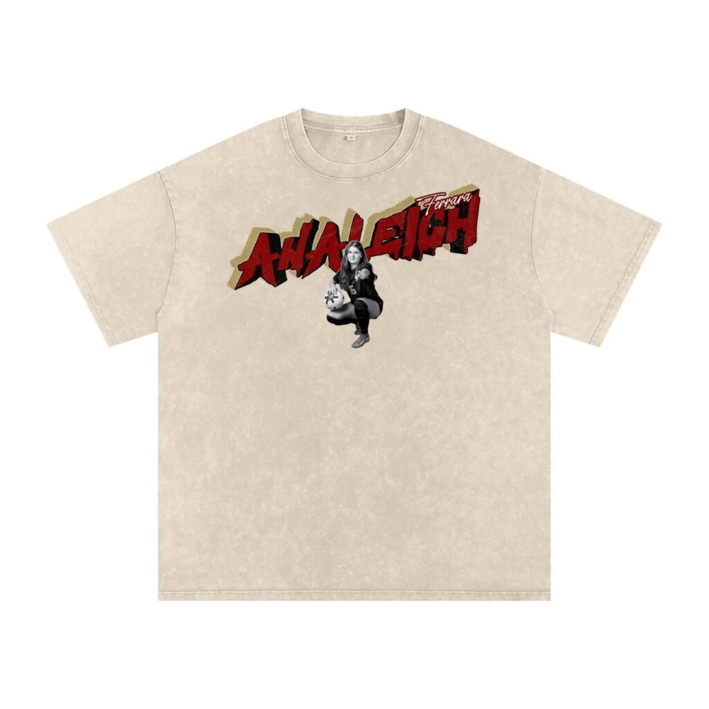 Analeigh Ferrara Snow Washed Oversized TEE