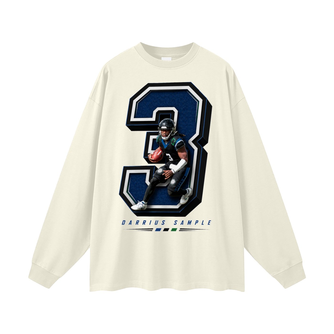 Darrius Sample Unisex Long Sleeve T-Shirt - Image 3
