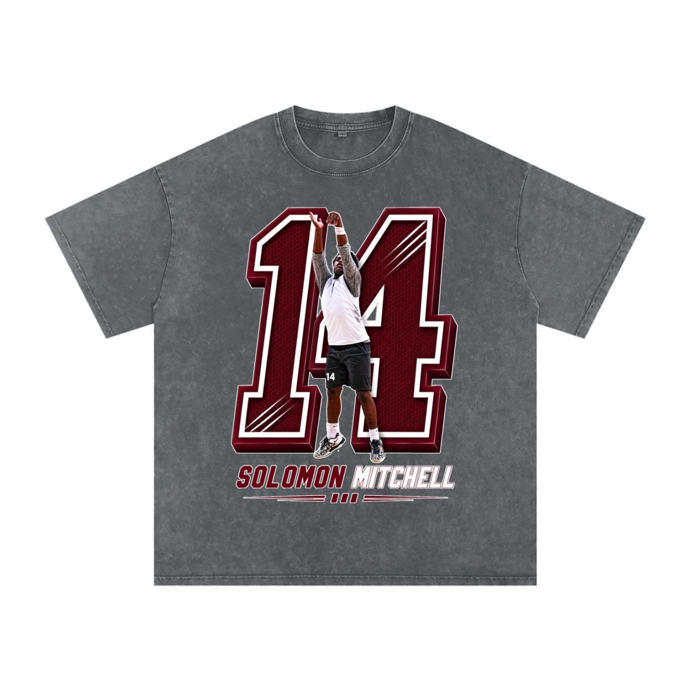 Solomon Mitchell Snow Washed Oversized TEE - Image 5