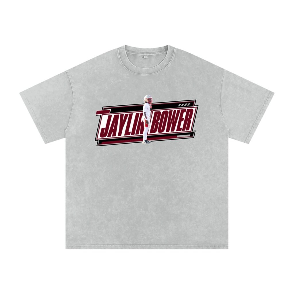Jaylin Bower Snow Washed Oversized TEE