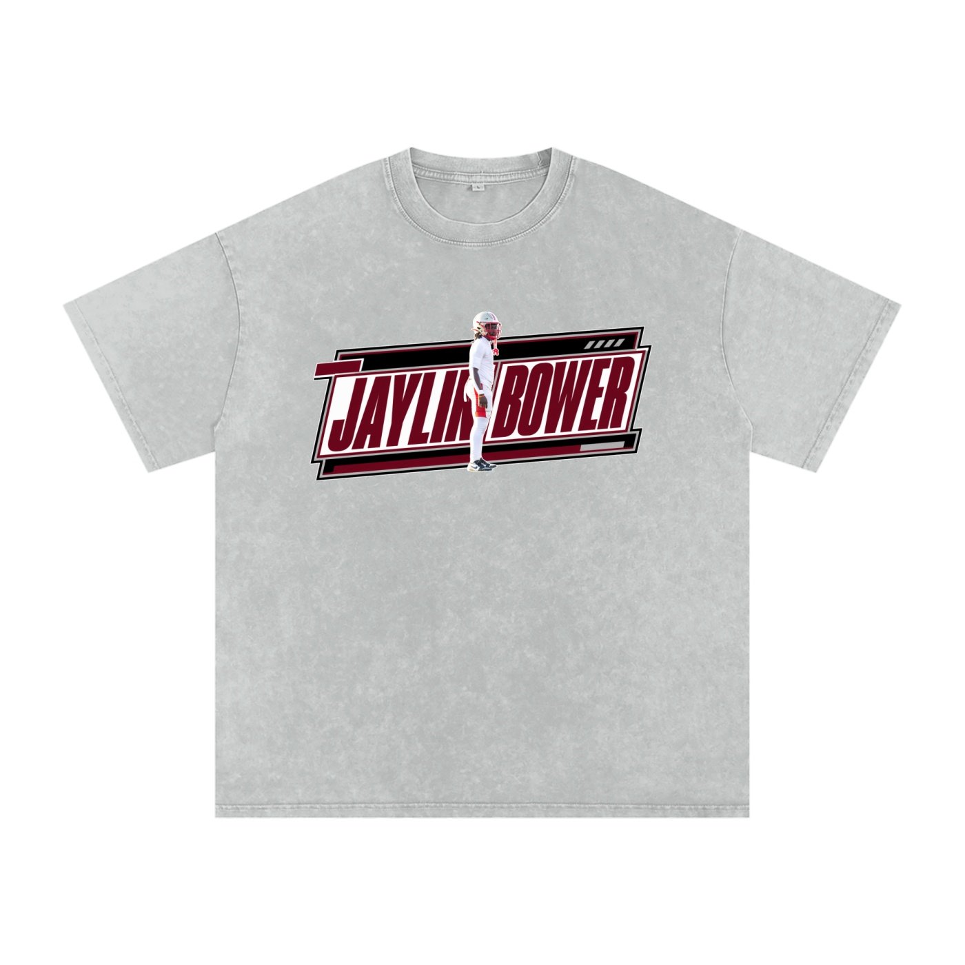 Jaylin Bower  Snow Washed Oversized TEE - Image 3