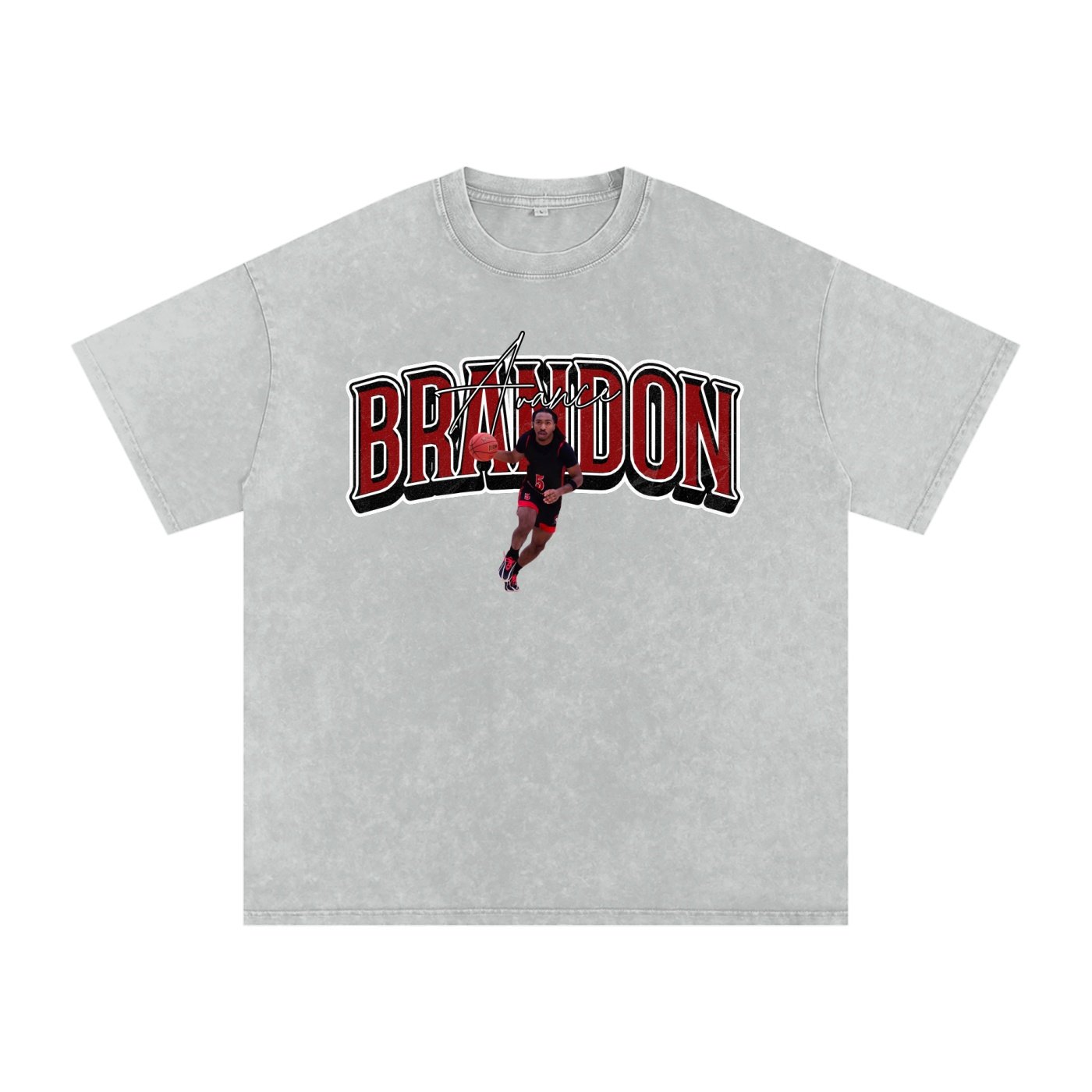 Brandon Avance Snow Washed Oversized TEE - Image 3