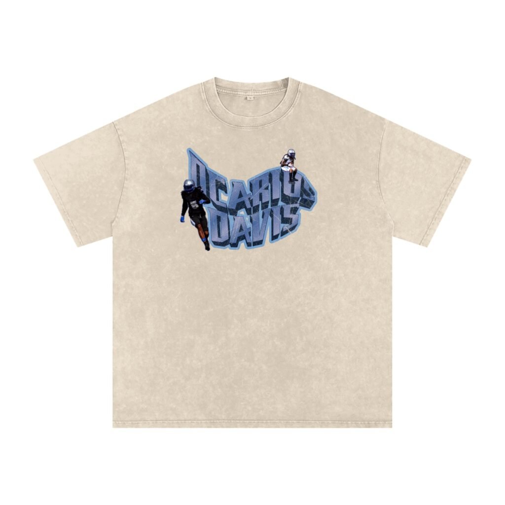 Dcarius Davis Snow Washed Oversized TEE