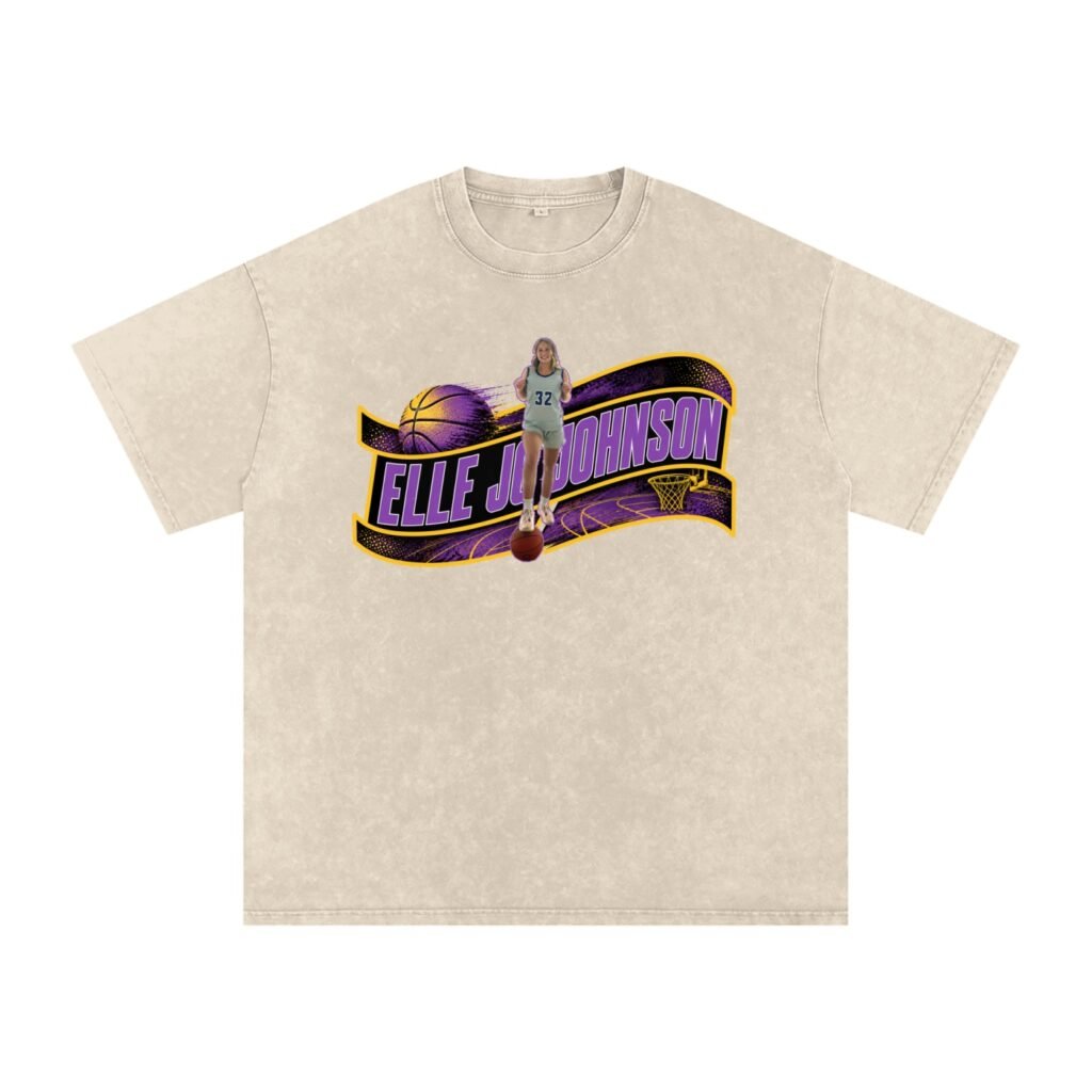 Elle Jo Johnson Snow Washed Oversized TEE