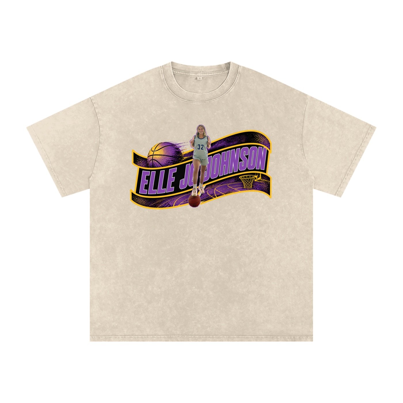 Elle Jo Johnson Snow Washed Oversized TEE - Image 2