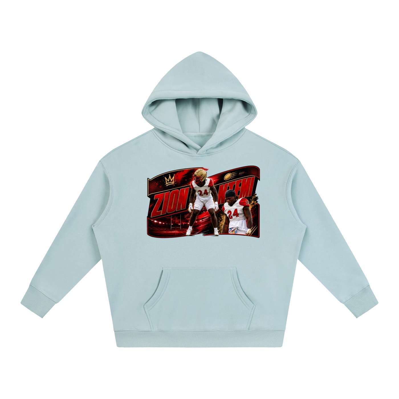 Zion Ntemi Oversize Fleeced Hoodie - Image 3