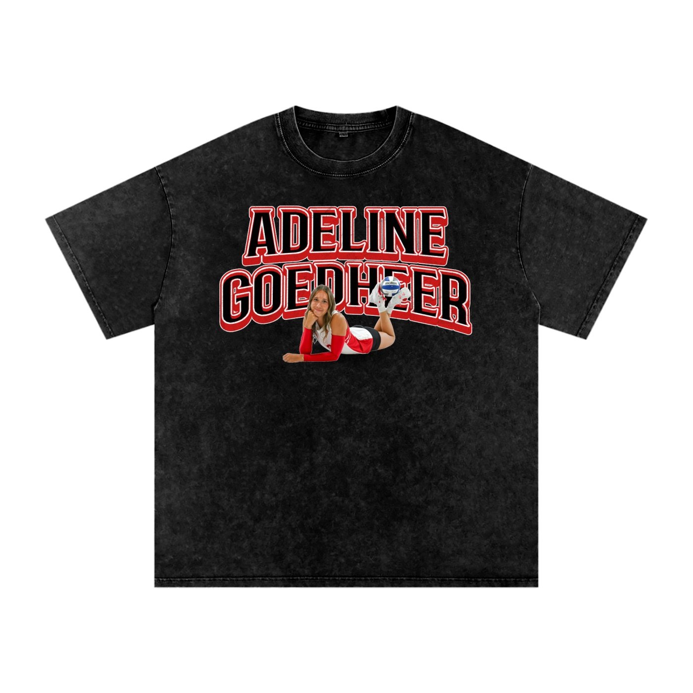 Adeline Goedheer Snow Washed Oversized TEE - Image 1