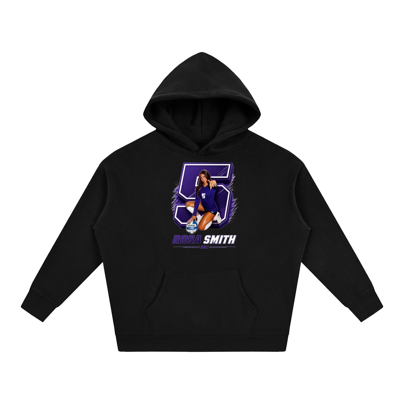 Rosa Smith Oversize Fleeced Hoodie - Image 1