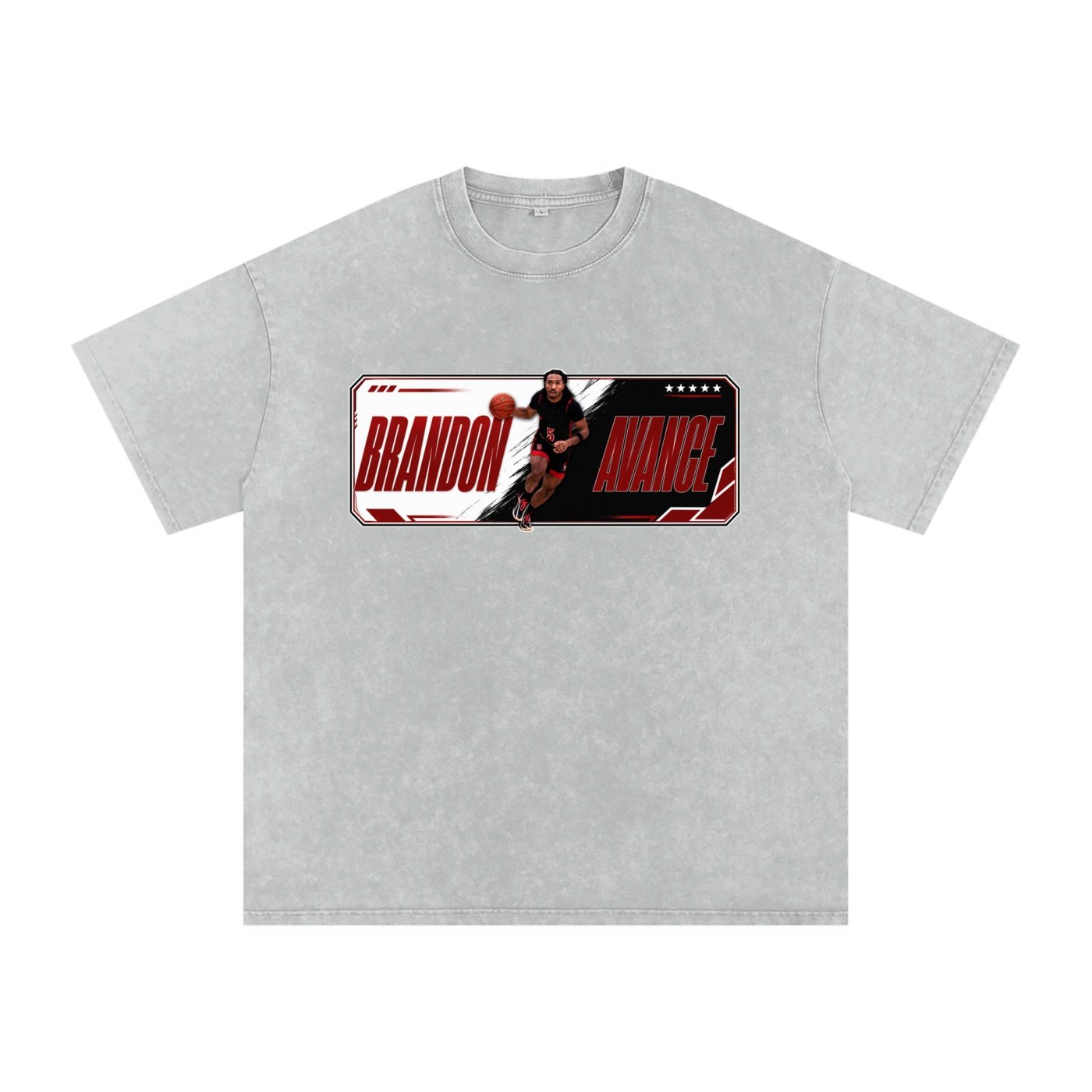 Brandon Avance Snow Washed Oversized TEE - Image 3