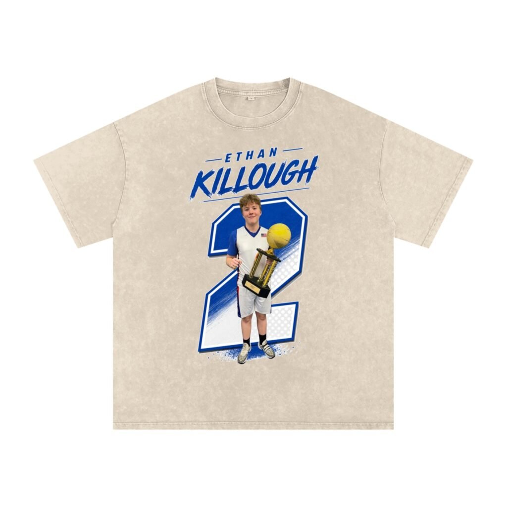 Ethan killough Snow Washed Oversized TEE