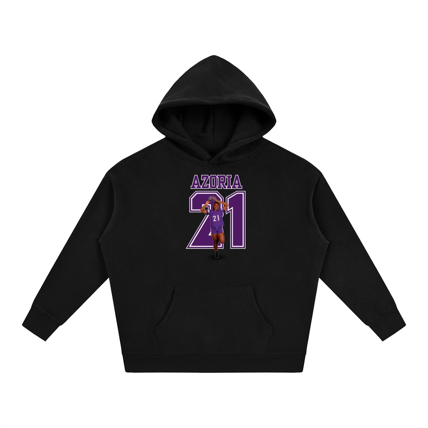 Azoria Glass Oversize Fleeced Hoodie - Image 1