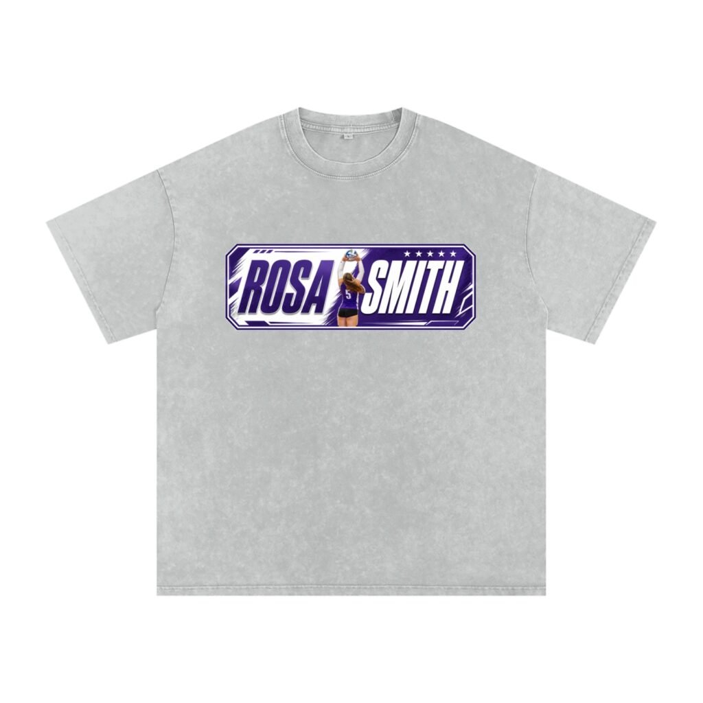 Rosa Smith Snow Washed Oversized TEE
