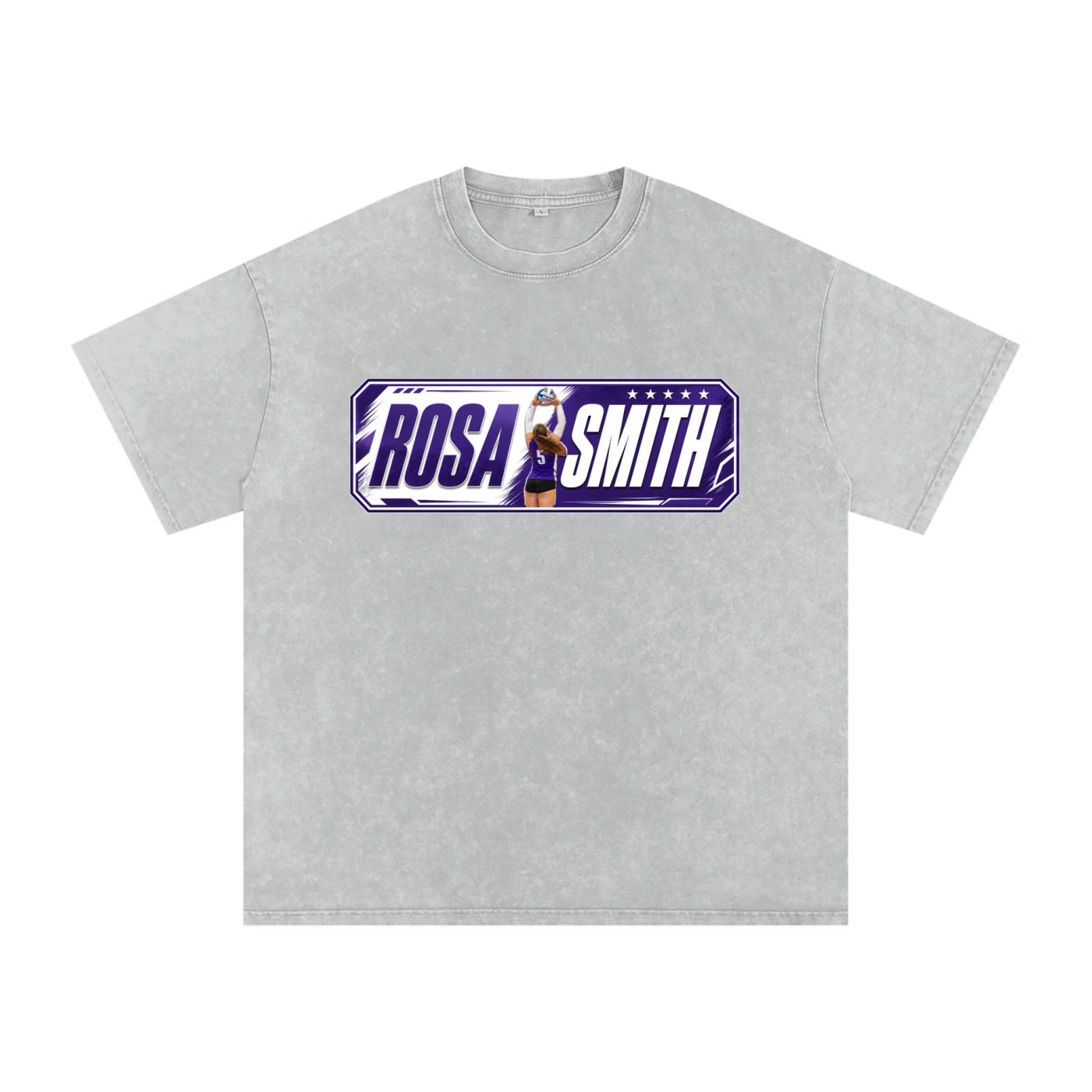 Rosa Smith Snow Washed Oversized TEE - Image 3