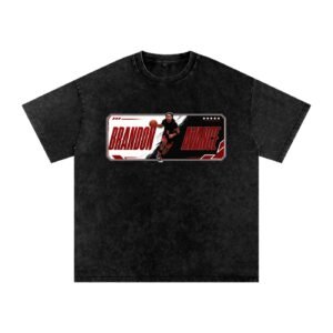 Brandon Avance Snow Washed Oversized TEE - Image 1