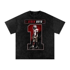 Aiden Boyd Snow Washed Oversized TEE - Image 1
