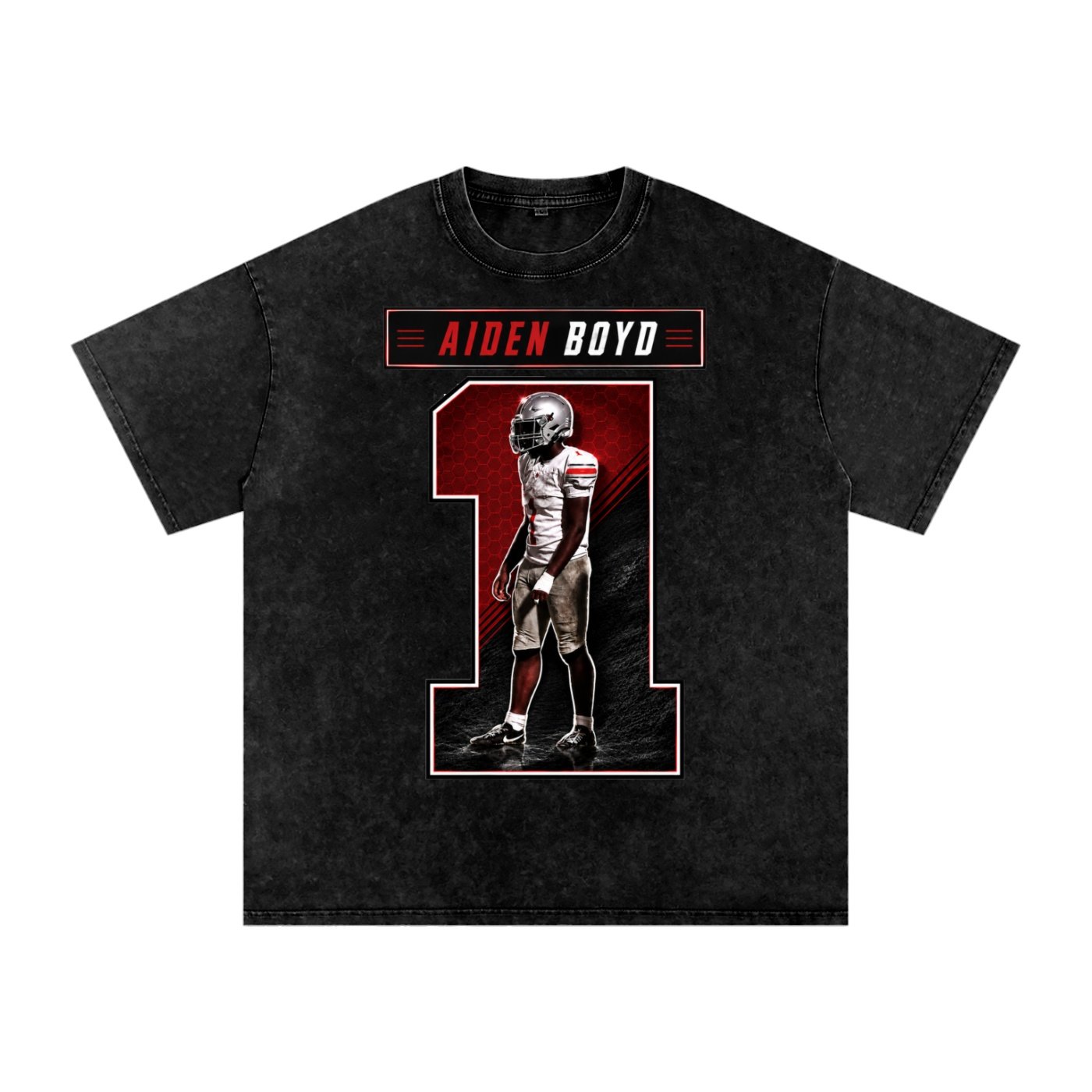 Aiden Boyd Snow Washed Oversized TEE - Image 1
