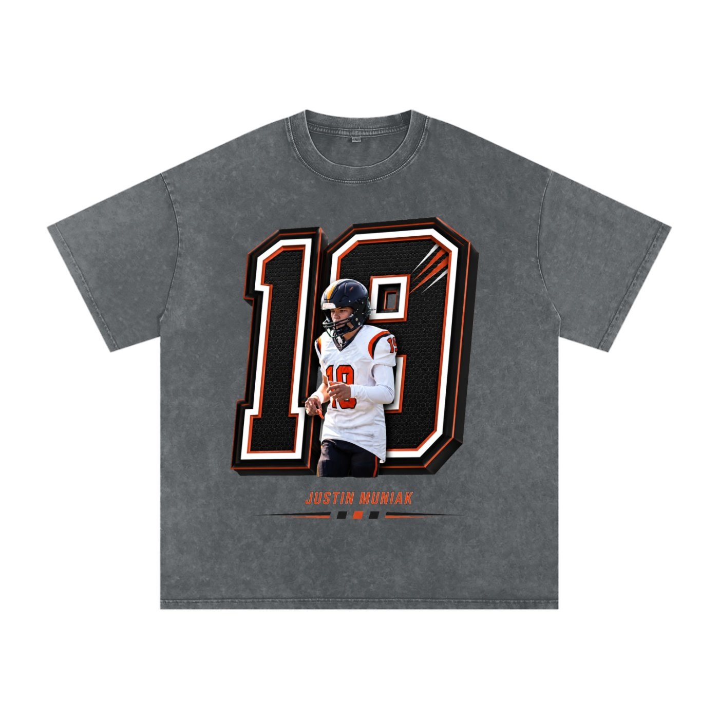Justin Muniak Snow Washed Oversized TEE - Image 4