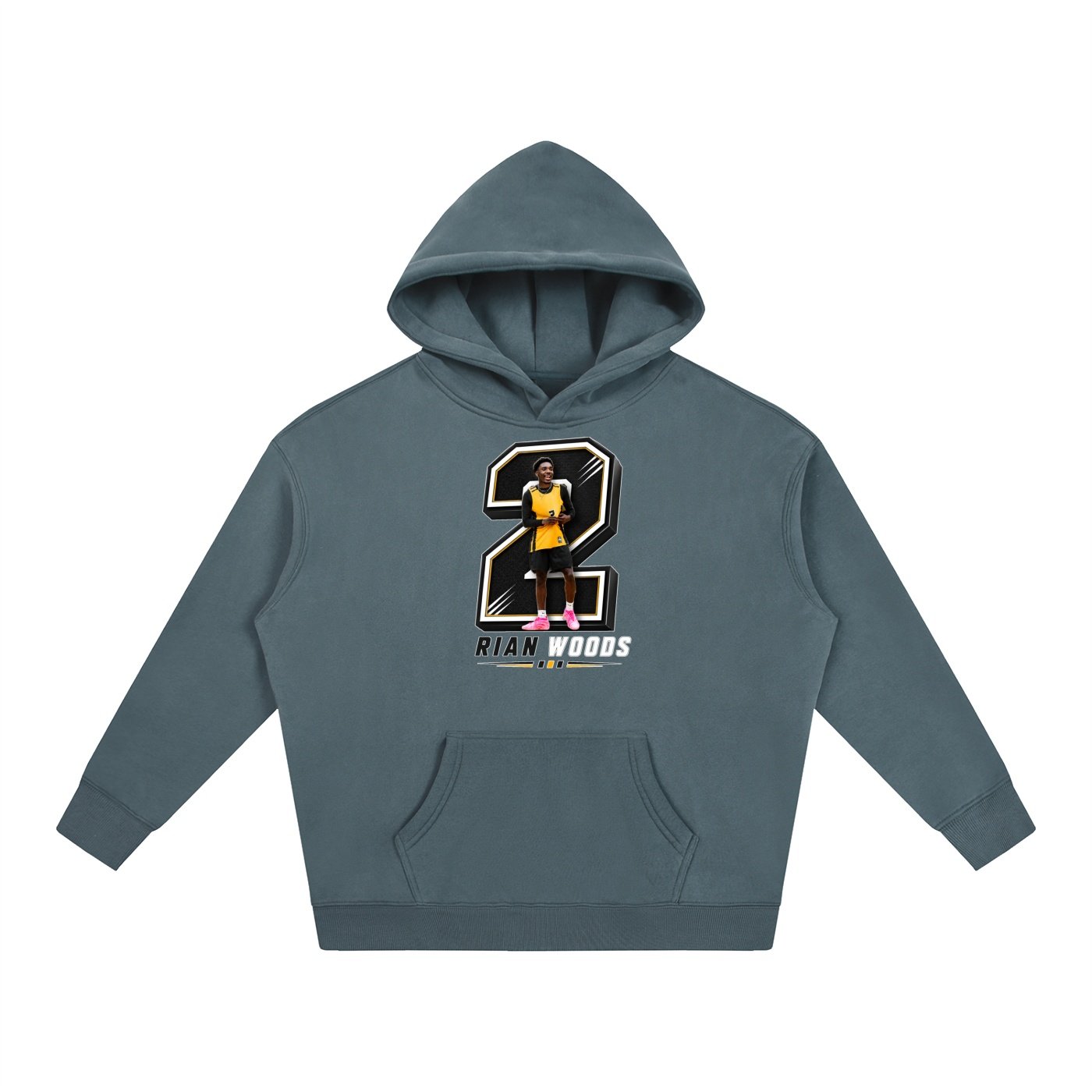 Rian Woods Oversize Fleeced Hoodie - Image 4