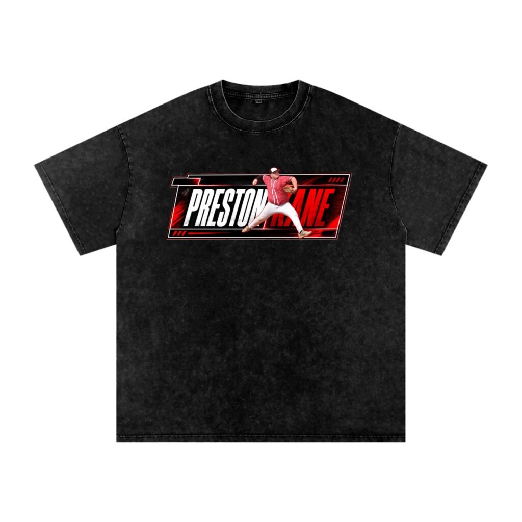 Preston Kane Snow Washed Oversized TEE