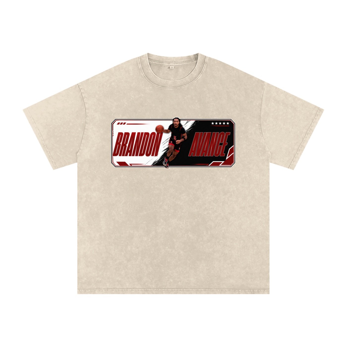 Brandon Avance Snow Washed Oversized TEE - Image 2