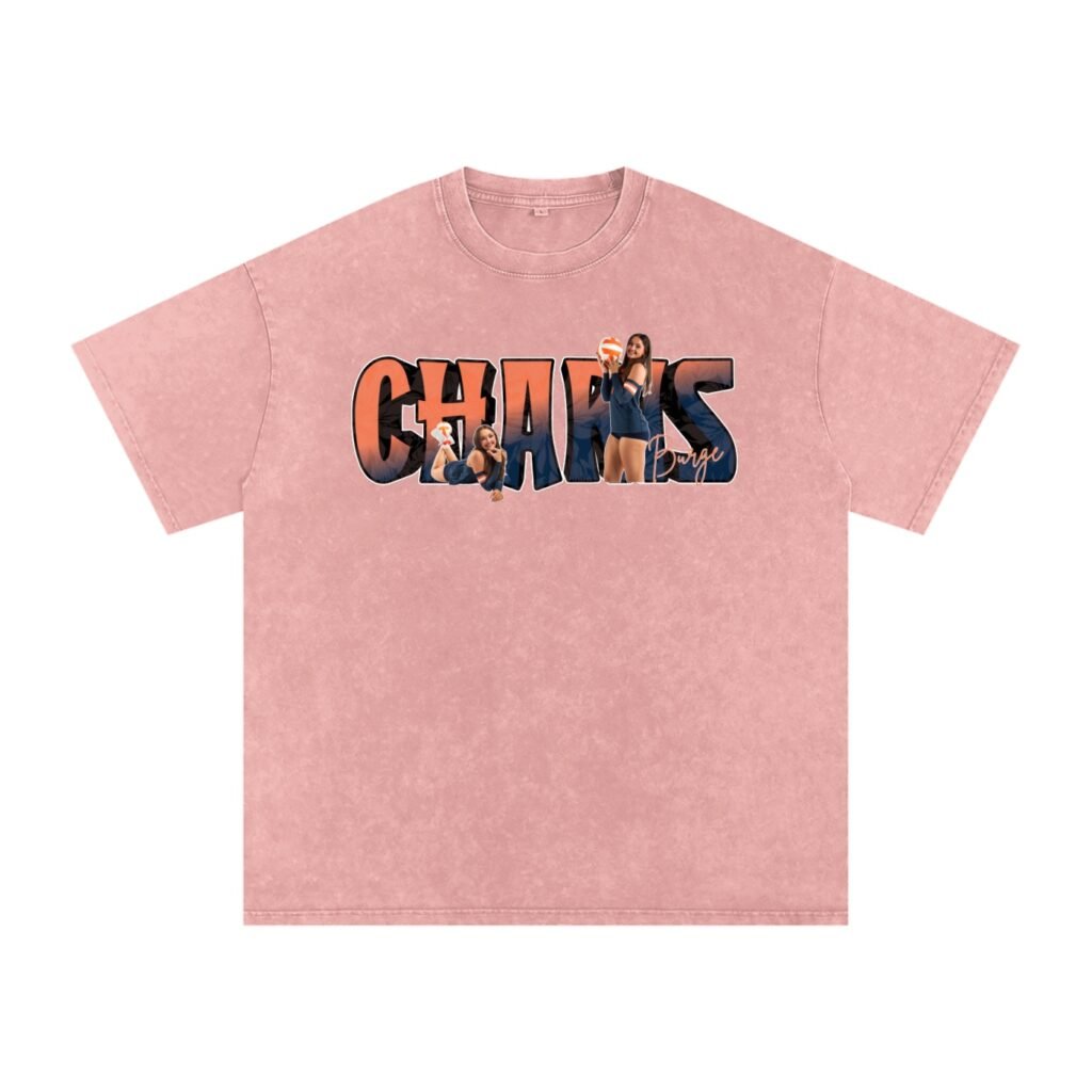 Charis Burge Snow Washed Oversized TEE
