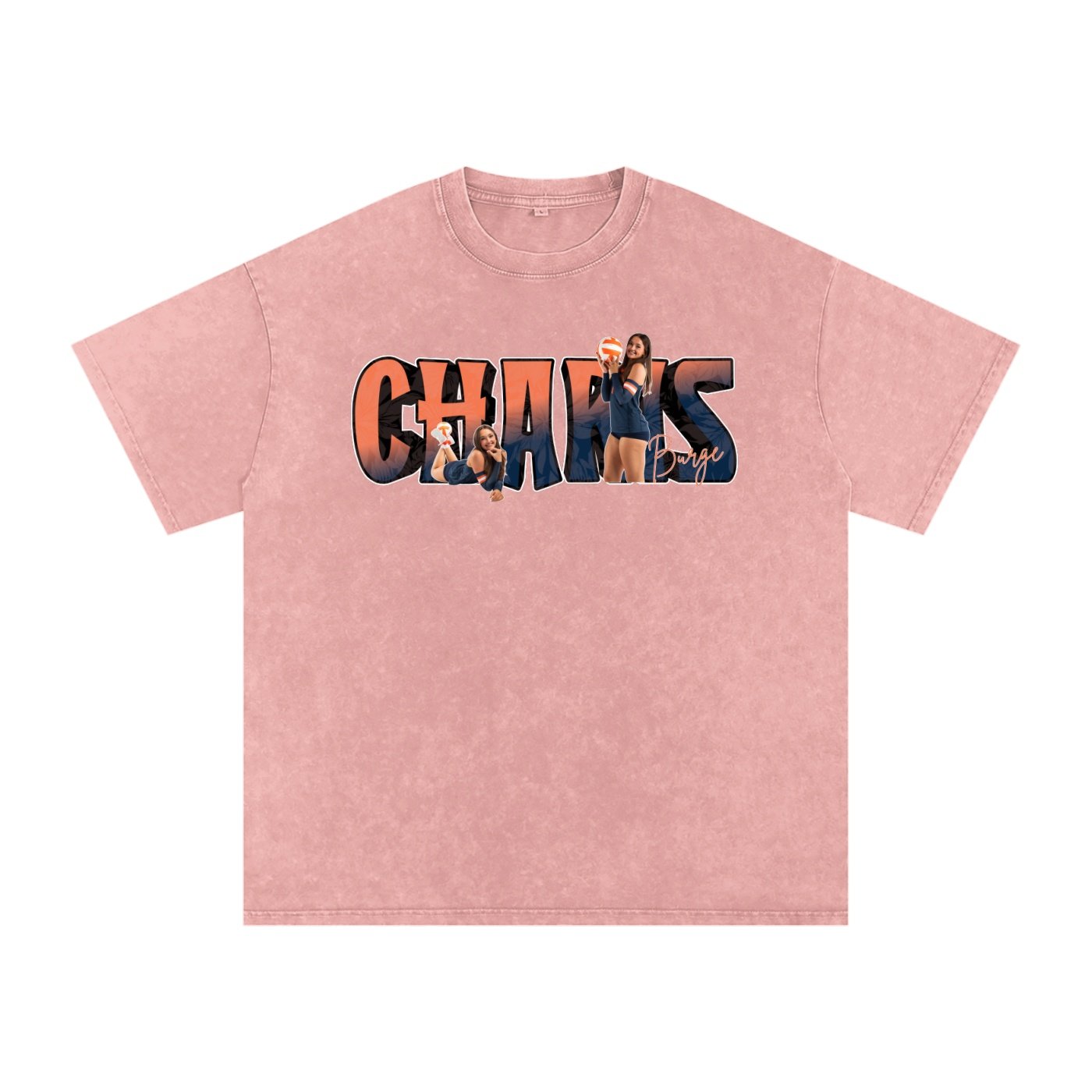 Charis Burge Snow Washed Oversized TEE - Image 4