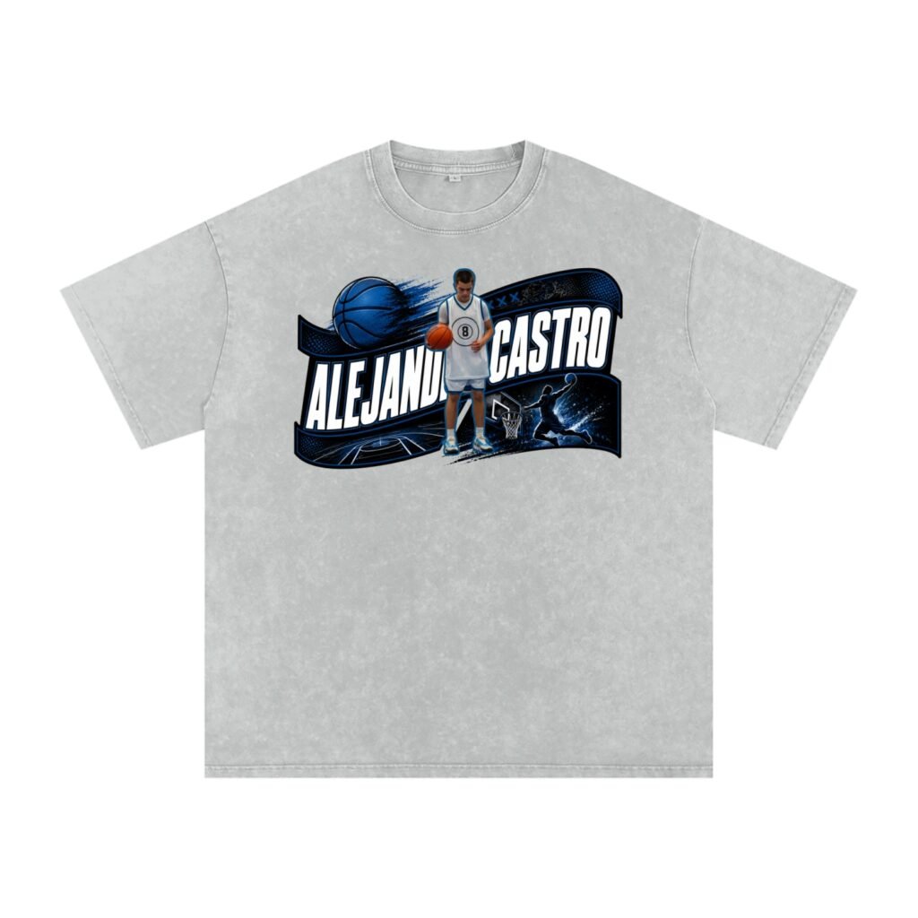 Alejandro Castro Snow Washed Oversized TEE
