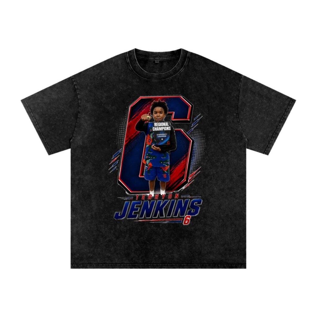 Terryon Jenkins Snow Washed Oversized TEE