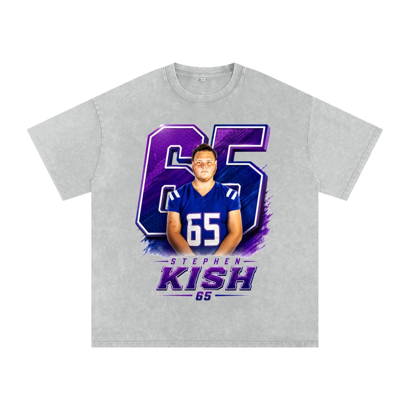 Stephen Kish Snow Washed Oversized TEE - Image 3