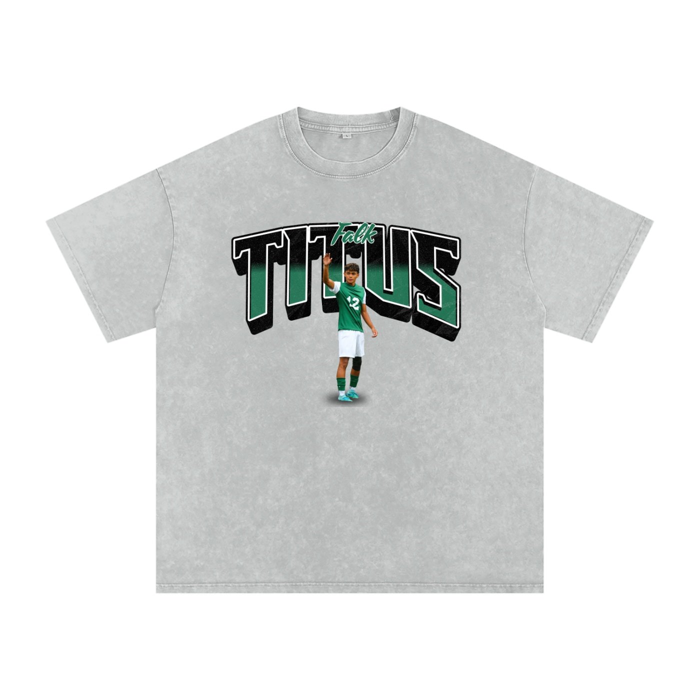 Titus Falk Snow Washed Oversized TEE - Image 3