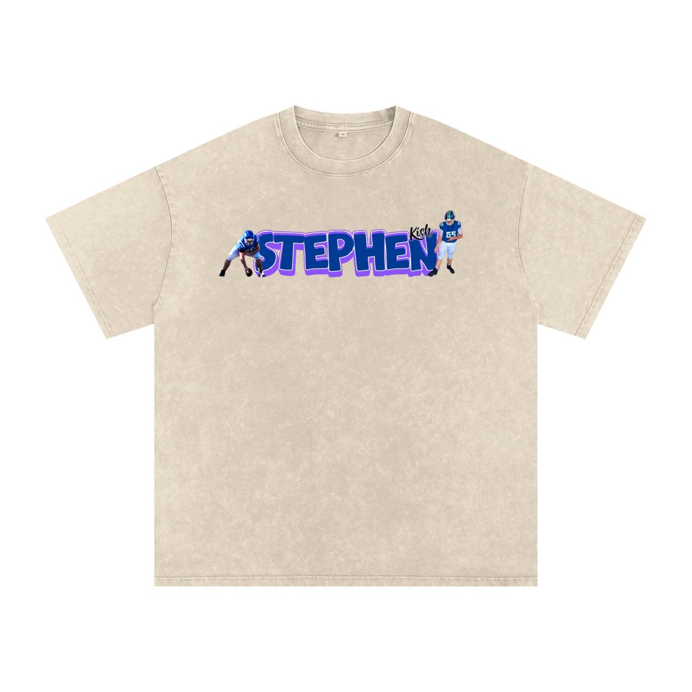 Stephen Kish Snow Washed Oversized TEE - Image 1