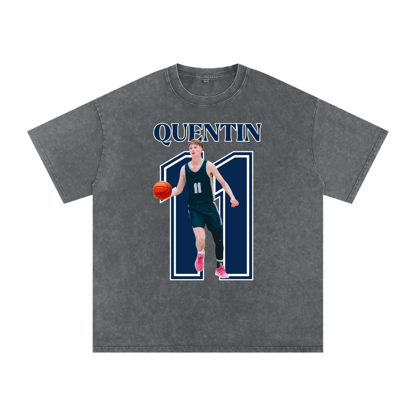 Quentin Jones Snow Washed Oversized TEE - Image 4